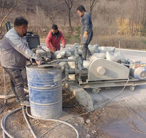 上犹路面下沉注浆